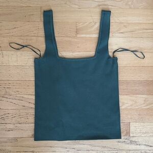 Leith Olive Green Knit Top